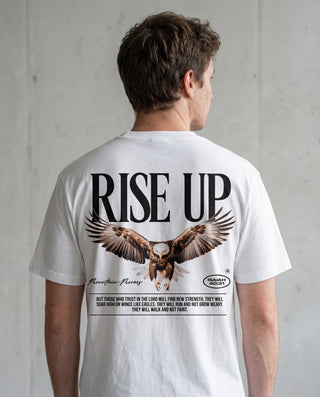 Rise up Shirt Backprint, christliche Streetwear von Mountain Movers
