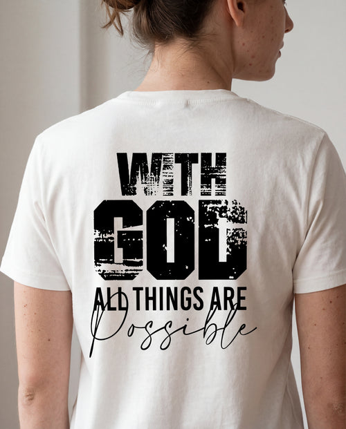 With God Shirt Backprint