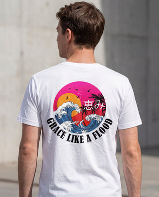 Grace like a Flood T-Shirt BackPrint, christliche Streetwear von Mountain Movers
