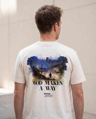 God makes a Way Shirt Variante, Mountain Movers christliches Design