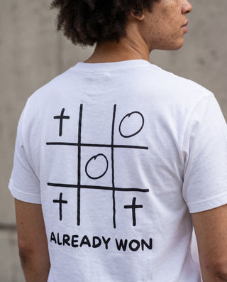 Already won Shirt Backprint, christliche Streetwear von Mountain Movers