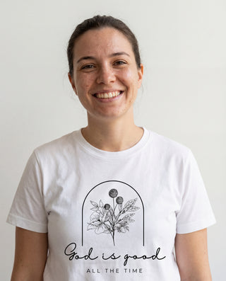 God is good floral Shirt, christliche Streetwear von Mountain Movers