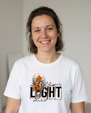 Let your light shine Frauen Shirt, christliche Streetwear von Mountain Movers
