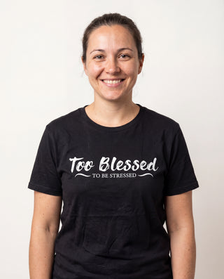 Too Blessed T-Shirt, christliche Streetwear von Mountain Movers