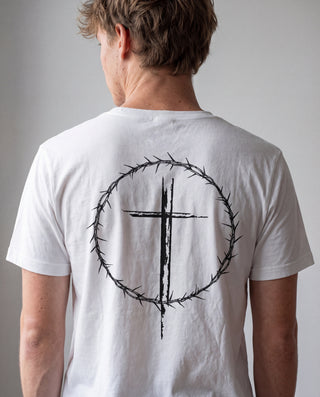 Cross Shirt Backprint schwarz, Mountain Movers christliche Streetwear