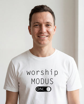 Worship Modus T-Shirt schwarz, Mountain Movers christliche Streetwear