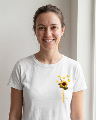 Faith Sunflower Shirt, christliche Streetwear von Mountain Movers