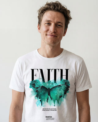 Faith Streetwear Front T-Shirt, christliche Streetwear von Mountain Movers
