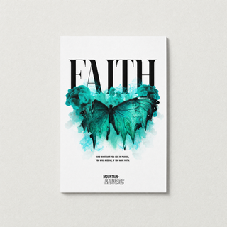Faith Streetwear Poster A4, christliches Wandposter Hero von Mountain Movers