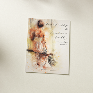 Fearfully and Wonderfully Poster A4, christliches Wandposter Hero von Mountain Movers