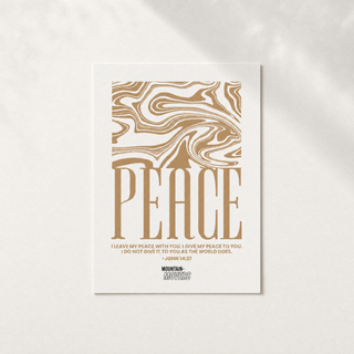 Peace Streetwear Poster A4, christliches Wandposter Hero von Mountain Movers