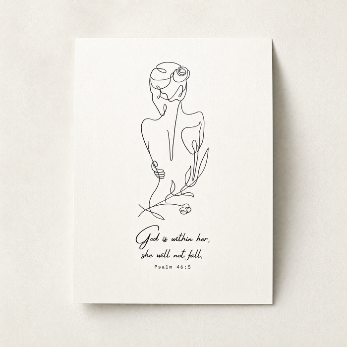 God Is Within Her Poster A4 + A3