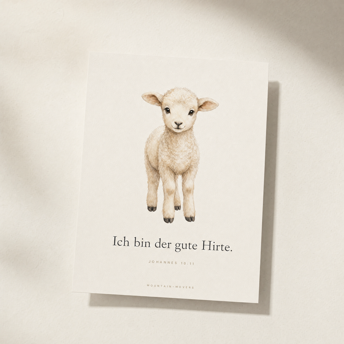 Ik Ben de Goede Herder, Lam Kinderposter A4