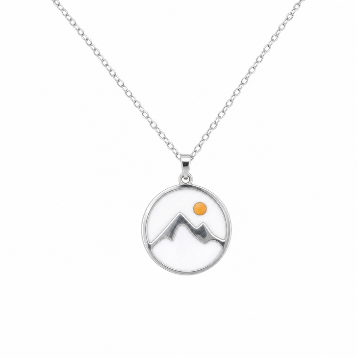RVS ketting met gat