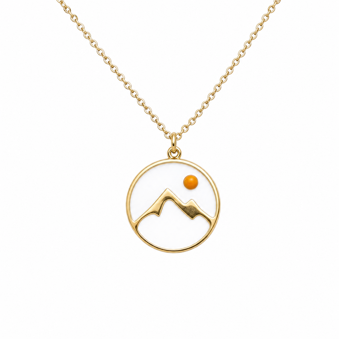 Mountains Kette Gold (Edelstahl)
