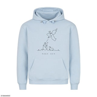 Fear Not Christmas Hoodie Babyblau