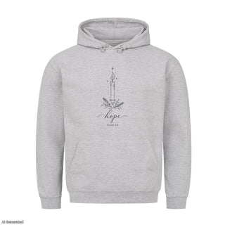 Hope Isaiah 9:6 Christmas Hoodie Grau