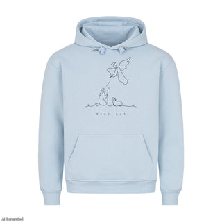 Fear Not Christmas Hoodie Babyblau