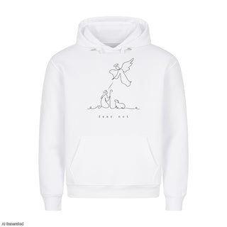 Fear Not Christmas Hoodie Weiß