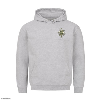 Friede auf Erden Aquarell Christmas Hoodie Grau