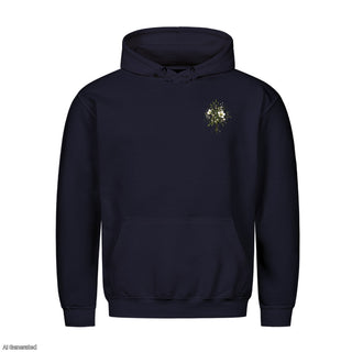 Friede auf Erden Aquarell Christmas Hoodie Navy