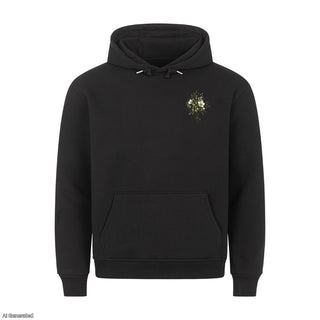 Friede auf Erden Aquarell Christmas Hoodie Schwarz