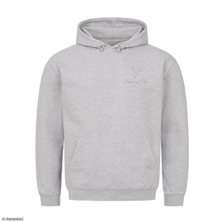 Friede auf Erden Christmas Hoodie Grau