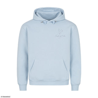 Friede auf Erden Christmas Hoodie Babyblau