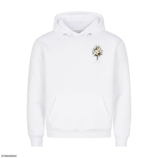 Glory to God Watercolor Christmas Hoodie Weiß