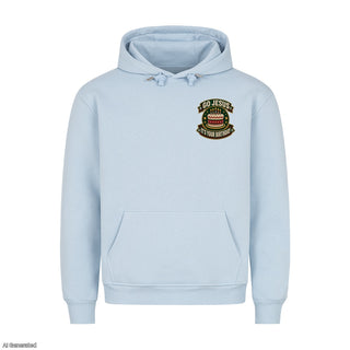 Go Jesus It's Your Birthday Christmas Hoodie Babyblau