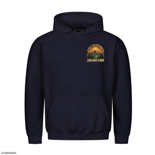 Go Tell It on the Mountain Christmas Hoodie Navy