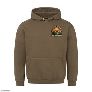 Go Tell It on the Mountain Christmas Hoodie Olive
