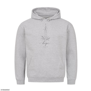 Hope Isaiah 9:6 Christmas Hoodie Grau