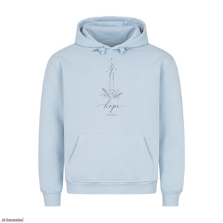 Hope Isaiah 9:6 Christmas Hoodie Babyblau