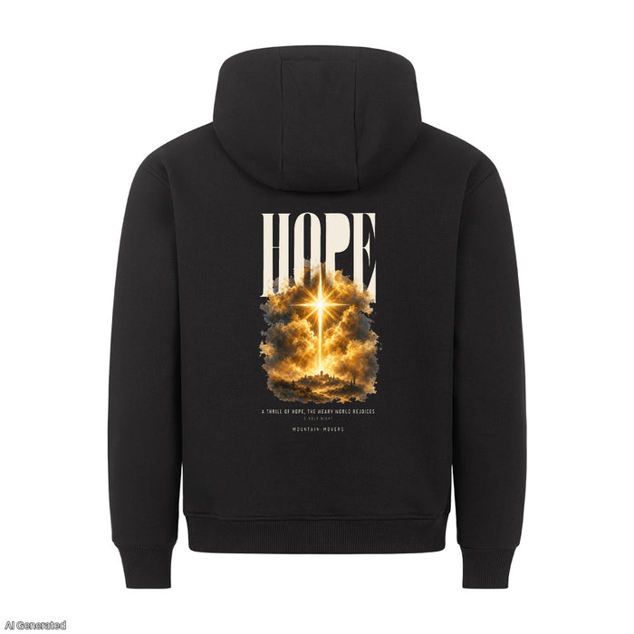 Hope Weary World Rejoices Christmas Hoodie Backprint