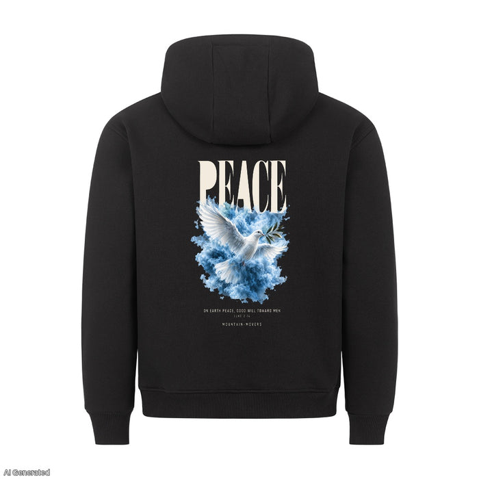 Peace on Earth Good Will Toward Men Christmas Hoodie Backprint