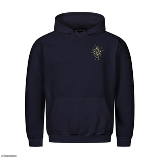 Prince of Peace Watercolor Christmas Hoodie Navy