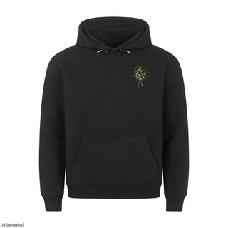 Prince of Peace Watercolor Christmas Hoodie Schwarz