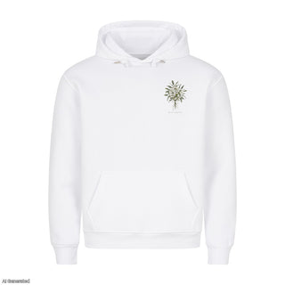 Prince of Peace Watercolor Christmas Hoodie Weiß