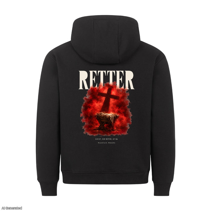 Retter Christ der Retter ist da Christmas Hoodie Backprint