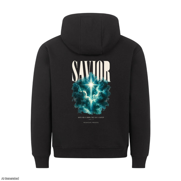 Savior Born This Day Christmas Hoodie Backprint