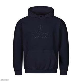Stille Nacht Christmas Hoodie Navy