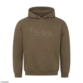 Wise Men Still Seek Him Christmas Hoodie Olive