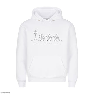 Wise Men Still Seek Him Christmas Hoodie Weiß
