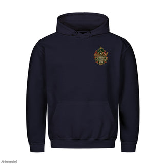 Wise Men Still Seek Him Stitch Christmas Hoodie Navy