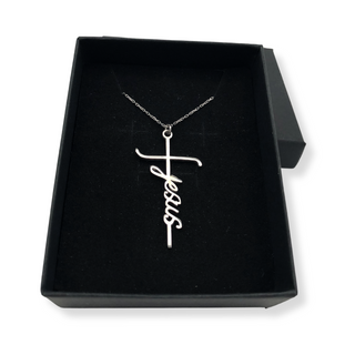 Jesus Cross Kette - 925 Sterling Silber