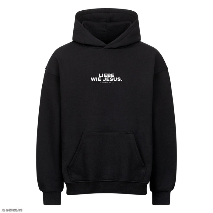 Liebe wie Jesus Johannes 13:34 Oversize Hoodie