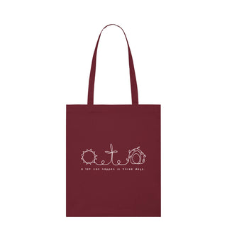A lot can happen Shopping Bag Light Tote Bag Burgunder