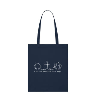 A lot can happen Shopping Bag Light Tote Bag Navy