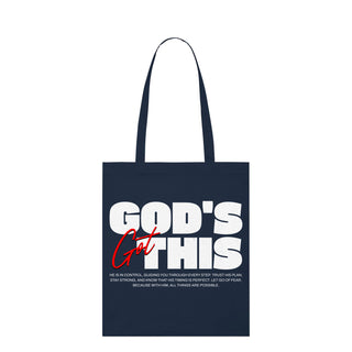 God's got this Shopping Bag Light Tote Bag Navy